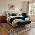 thumbnail image 2 of GENIMO 8'x10' Area Rug for Living Room, Washable Non Slip Soft Zebra Print Rug for Bedroom Dining Room Home Office, Rust Red, 2 of 10