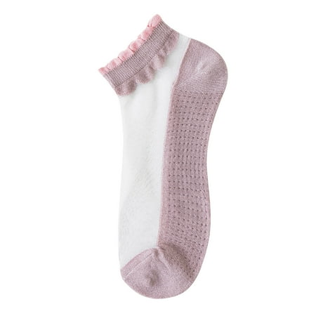 

BELLZELY Compression Socks for Women Clearance Fashion Women Mesh Ladies Breathability Patchwork Thin Socks Women’s Stockings