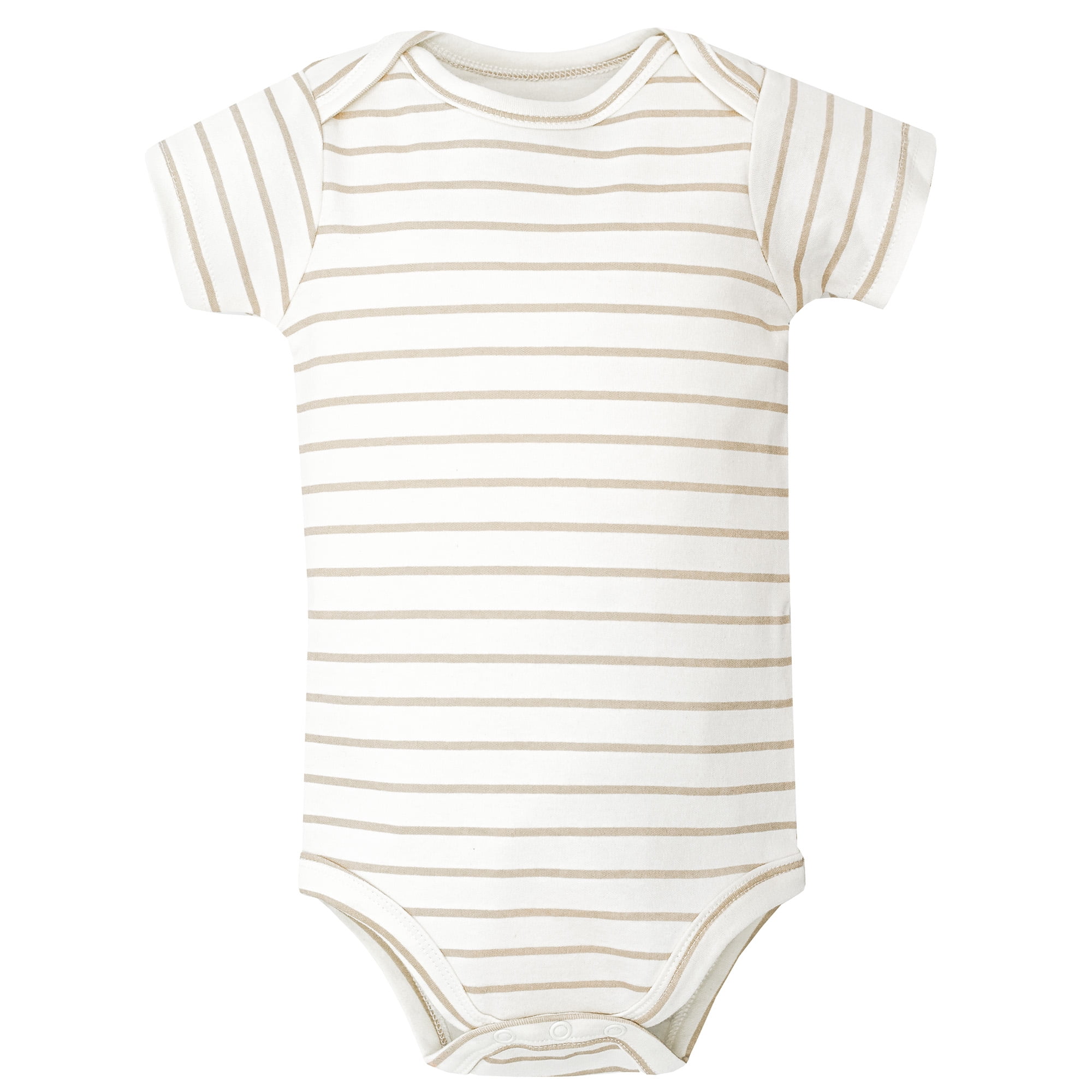 Hudson Baby Infant Cotton Bodysuits 5-Pack, Taupe Sheep, 18-24 Months