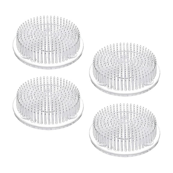 perfeclan 4 Pieces Flower Frog Flower Arranger Plastic Easy to Use Floral Arrangement Pin Holder for Floral Design Gardening DIY Crafts