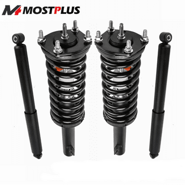 MOSTPLUS Set(4) Front&Rear Struts Shock Absorbers for Jeep Grand Cherokee Commander