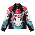 thumbnail image 4 of Jackets for Women Winter Coat Jackets Flannel Stand Collar Jacket(Christmas Unicorn Hat Scarf,Size:S-4XL), 4 of 7