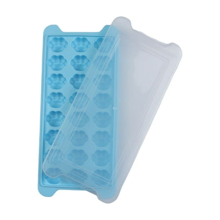 

Hloma Ice Cube Mold 36 Grids Stackable Silicone Cat Paw Print Ice Cube Chocolate Soap Candle Tray Mold with Cover for Home