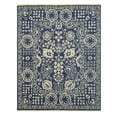 thumbnail image 5 of Hand-knotted Wool Blue Traditional Oriental Suzani Rug, 5 of 5
