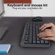 thumbnail image 2 of Teclado La Computadora Con Inalámbrico Del Mouse Conjunto 2.4G Receptor USB para Windows Portátil PC, 2 of 9