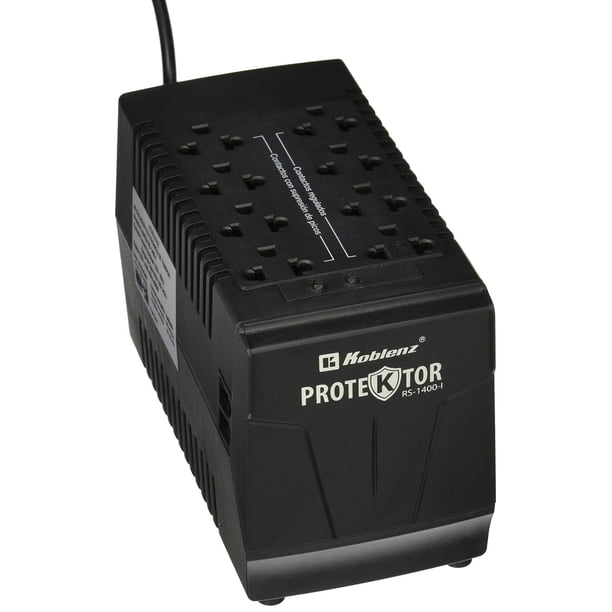 Regulador Koblenz Negro 1400 VA 600 W para Hogar y Oficina