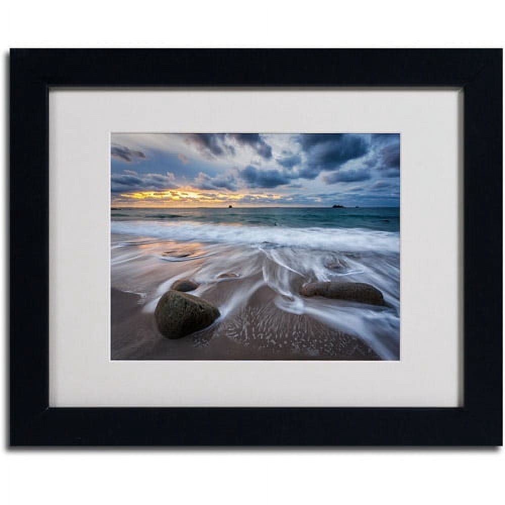 Trademark Fine Art "The Song of Water" Framed Canvas Art by Mathieu Rivrin