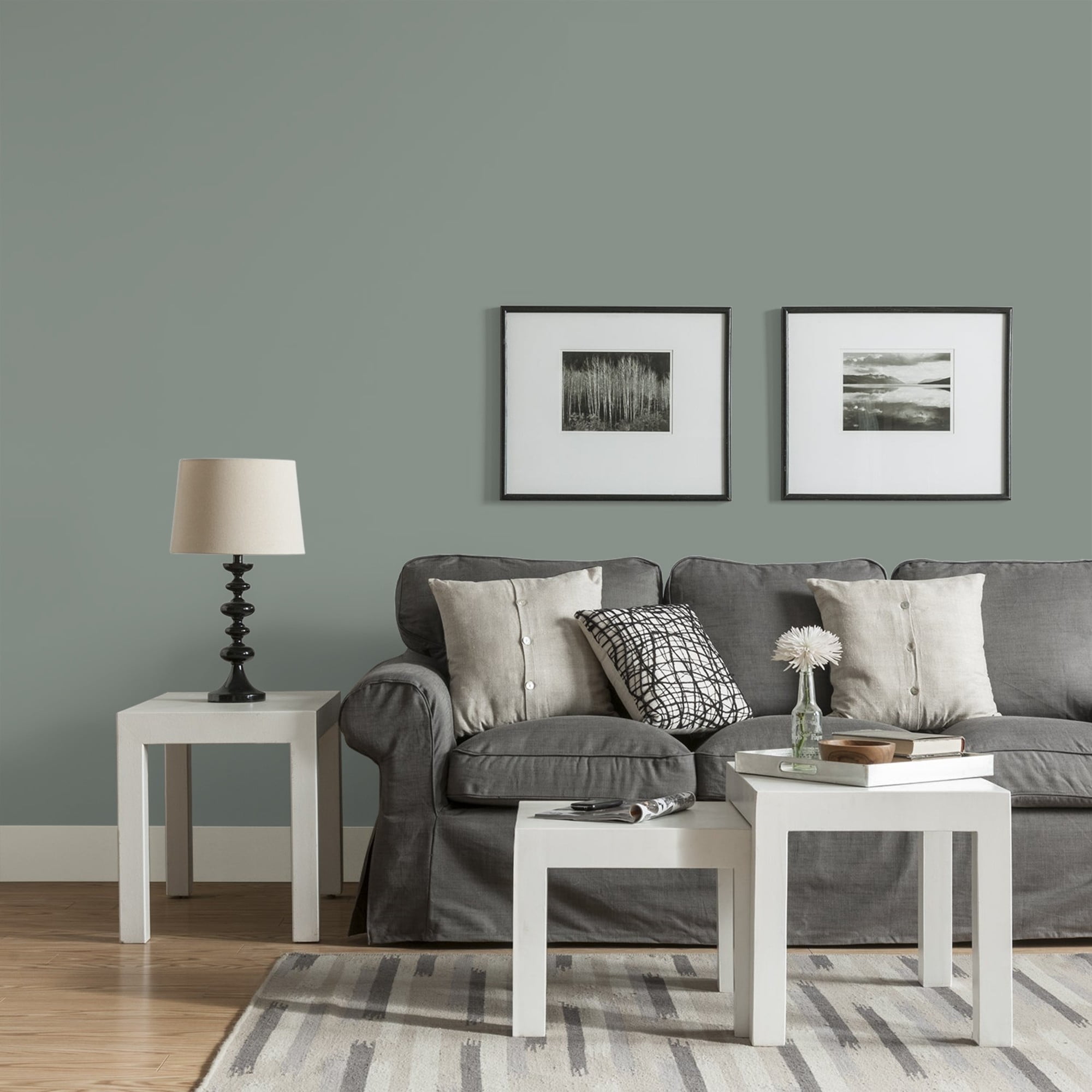Glidden HEP Gray Heron / Grey, Eggshell Interior Paint with Primer, 1 Quart