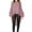 Pink, variant on POTETI Womens Shirts Basic Winter Casual Solid Color Long Sleeves Round-Neck Bishop Sleeve Irregular Blouse Pink Blouse for Girls