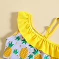 thumbnail image 5 of MZXELPRJD Athletic Swimsuit Pineapple Ruffles Swimsuit Kids Clothing Toddler Girls Two Bathing Suit Toddler Teen Bikini Bikinis for Teen Girls, 5 of 7