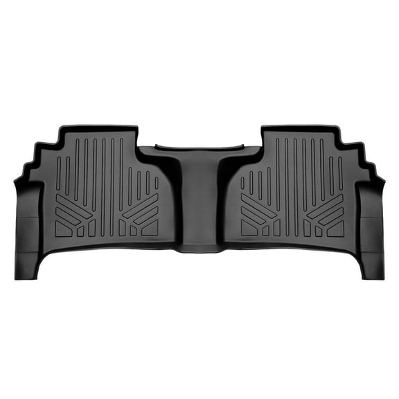 SMARTLINER Custom Fit 2nd Row Floor Liners Compatible With 2019-2023 Chevrolet Silverado 1500 & 2020-2023 Silverado 2500/3500 Double Cab (with 2nd Row Under Seat Storage)