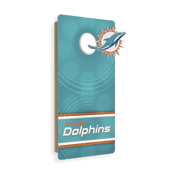 Miami Dolphins Wall Hanging Cornhole Board