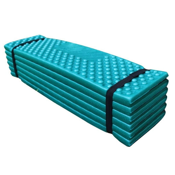 Ultralight Foam Camping Mat Folding Beach Sleeping Pad Waterproof Mattress - Green