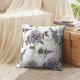 thumbnail image 3 of LALILO Throw Pillow Covers Floral With Plaid Plaid Bird Floral Oriental Cushion Cover 18" x 18", 2 Pack, 3 of 6