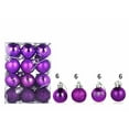 thumbnail image 4 of CuiLiyq Christmas Ball Ornaments, 48 PCS Shatterproof Christmas Hanging Balls Set for Xmas Tree DIY Craft Gifts, for Home Holiday Wedding Party Decorations (Purple), 4 of 5