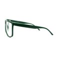 thumbnail image 4 of Thin Plastic Hipster Horn Rim Flat Top Clear Lens Eyeglasses Green, 4 of 4