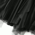 thumbnail image 5 of SWSMCLT Women's Tulle Skirt Long Vintage Pleated Skirt Ruffle High Waist Flowy Black One Size, 5 of 5