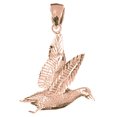 thumbnail image 1 of 14K Rose Gold Bird Pendant - 35 mm, 1 of 3
