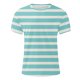 thumbnail image 2 of Camisetas de Manga Larga para Hombres Imprimir Fallow Cuello Redondo Camiseta, Moda Casual Manga Corta Mezcla de Algodón/Lino, 2 of 5