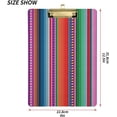 thumbnail image 3 of Coolnut Mexican Serape Blanket Stripes Clipboard, Acrylic Standard A4 Letter Size Clip Board with Low Profile Clip for Office, Classroom, Doctor, Nurse and Teacher Gifts, 3 of 7