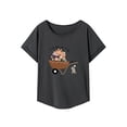 thumbnail image 1 of Camiseta para mujer Camiseta con cuello redondo Mujer Trajes de moda Camiseta básica para viajar S, 1 of 7