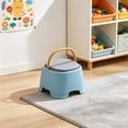thumbnail image 5 of Shoe Changing Stool with Storage, Built in Compartment Padded Seat Footstool, Compact Space Saving Modern Ottoman Bench for Living Room Entrance Kitchens Bathrooms Home Offices, 5 of 6