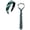 Green, variant on Halloween Magic School Wizard Costume Accessories Set - Emerald Green & Silver Striped Necktie and Headband Fancy Dress