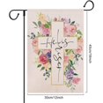 thumbnail image 5 of Easter He is Risen Garden Flag for Outside 12x18 Double Sided - Religious Yard Decor Christian Farmhouse Holiday Decorations Spring Floral Garden Flag, 5 of 6