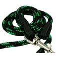 thumbnail image 2 of Dogs My Love 6ft Long Braided Rope Dog Leash Green with Black 6 Sizes (Small: 6ft Long; 0.3" Diam (8mm)), 2 of 3