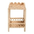 thumbnail image 3 of bali & pari Eloisa Natural Rattan End Table Handwoven Wicker 2-Tier Side Table, 3 of 8