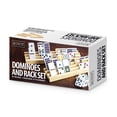 thumbnail image 3 of KOVOT Double Twelve Dominoes & Racks Set | Includes (91) Tile Dominoes + (4) Wooden Domino Racks, 3 of 3
