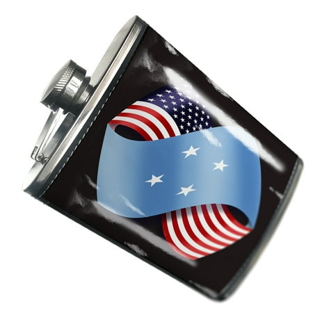 

NEONBLOND Flask Friendship Flags USA and Micronesia