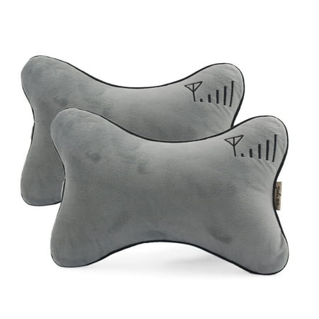 Unique Bargains 2 Pcs Memory Foam Neck Pillow Car Travel Seat
