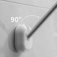 thumbnail image 3 of Foldable Stainless Steel Wall Organizer, 90-Degree Rotating Rack for Hangers, No-Drill Installation, 3 of 8