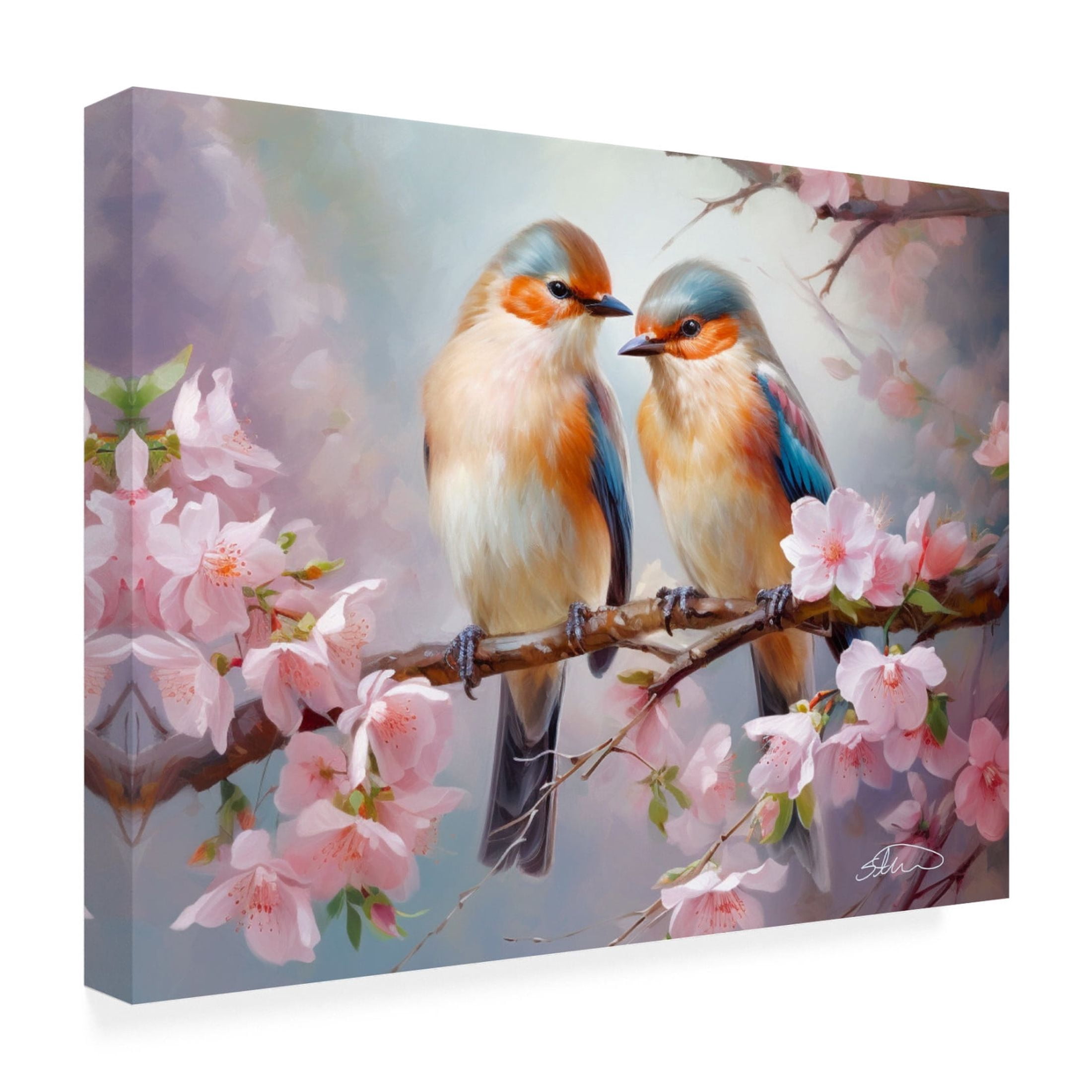 Canvas Wall Art - Stewart 'Everlasting Love' Wall Art for Living Room, Bedroom, or Office Décor by Trademark Fine Art - 47 x 35 Inches
