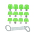 thumbnail image 4 of 12 piezas de clavos de repuesto para botas de fútbol, ​​clavos roscados antideslizantes Verde, 4 of 9