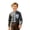 yue866-Grey, variant on KHONTS Boys Strip Patchwork Shirts Western Cowboy Shirts Button down Long Sleeve Tops with Pocket,Size 2-14 Years White 160