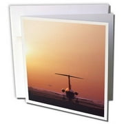 3dRose Oregon, Portland International Airport, Airplane - US38 BJA0055 - Jaynes Gallery - Greeting Cards, 6 by 6-inches, set of 6
