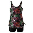 thumbnail image 5 of qucoqpe Tankini Swimsuits for Women Fashion Summer Casual Loose Floral Print Modest Bathing Suit with Shorts, 5 of 7
