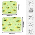 thumbnail image 4 of Heart Raspberry Flower Drying Dish Mat Quick Drying Absorbent Soft Durable for Kitchen 16" x 18", 4 of 10