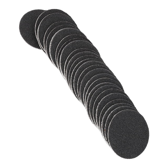 Discos de Papel de Laja de Callos, Almohadilla de Papel de Laja de Reemplazo 60pcs Black Professional 80 Grot para archivos de pies eléctricos