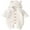 White, variant on Baby Newborn Hooded Knitted Winter Jumpsuit Toddler Boy Girl Overalls One-Piece Bodysuit
