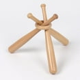 thumbnail image 4 of Wooden Mini Baseball and Circles Stand Bracket Golf Tennis Ball Support, 4 of 8