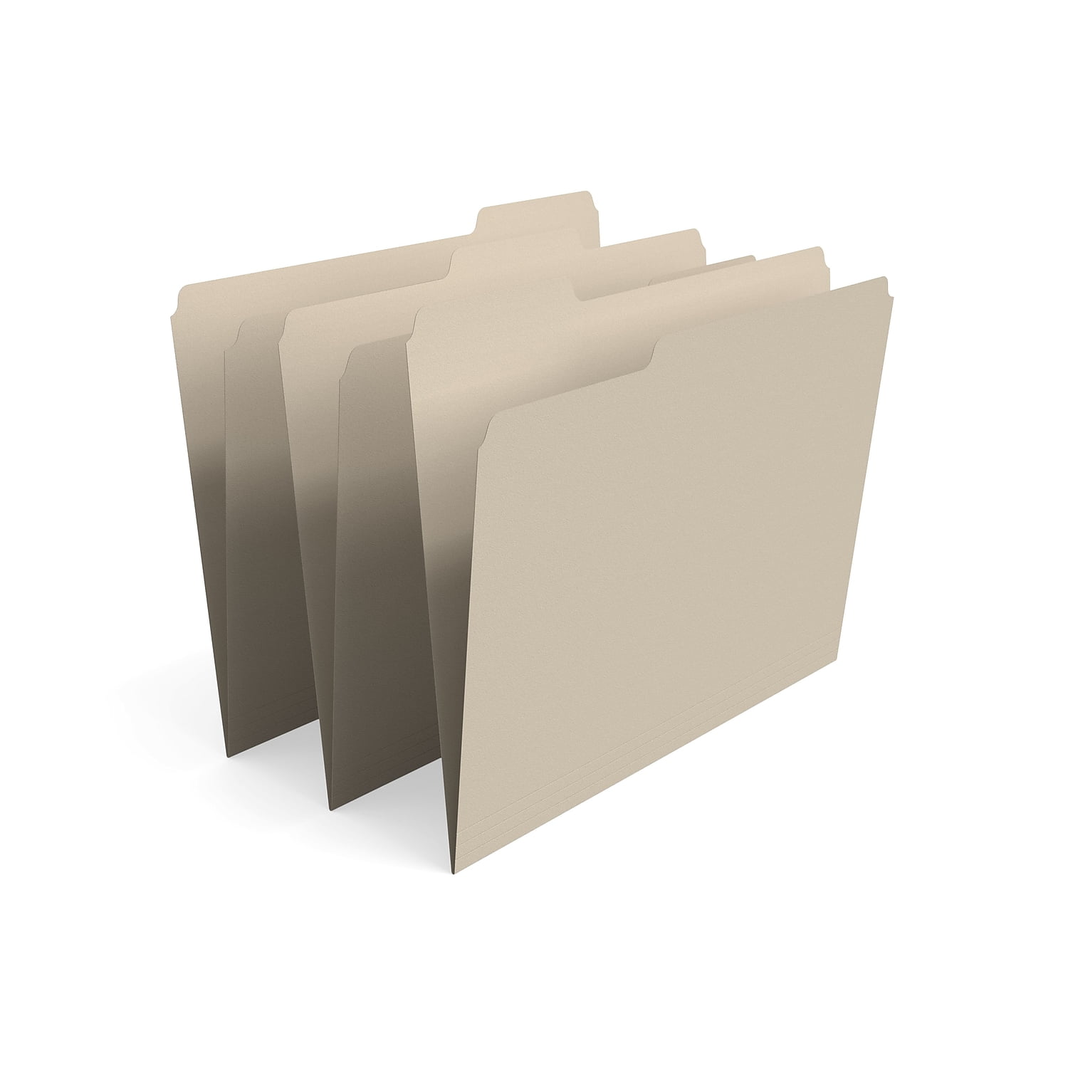 File Folders, 1/3 Cut First Positions, One-Ply Top Tab, Legal, Manila