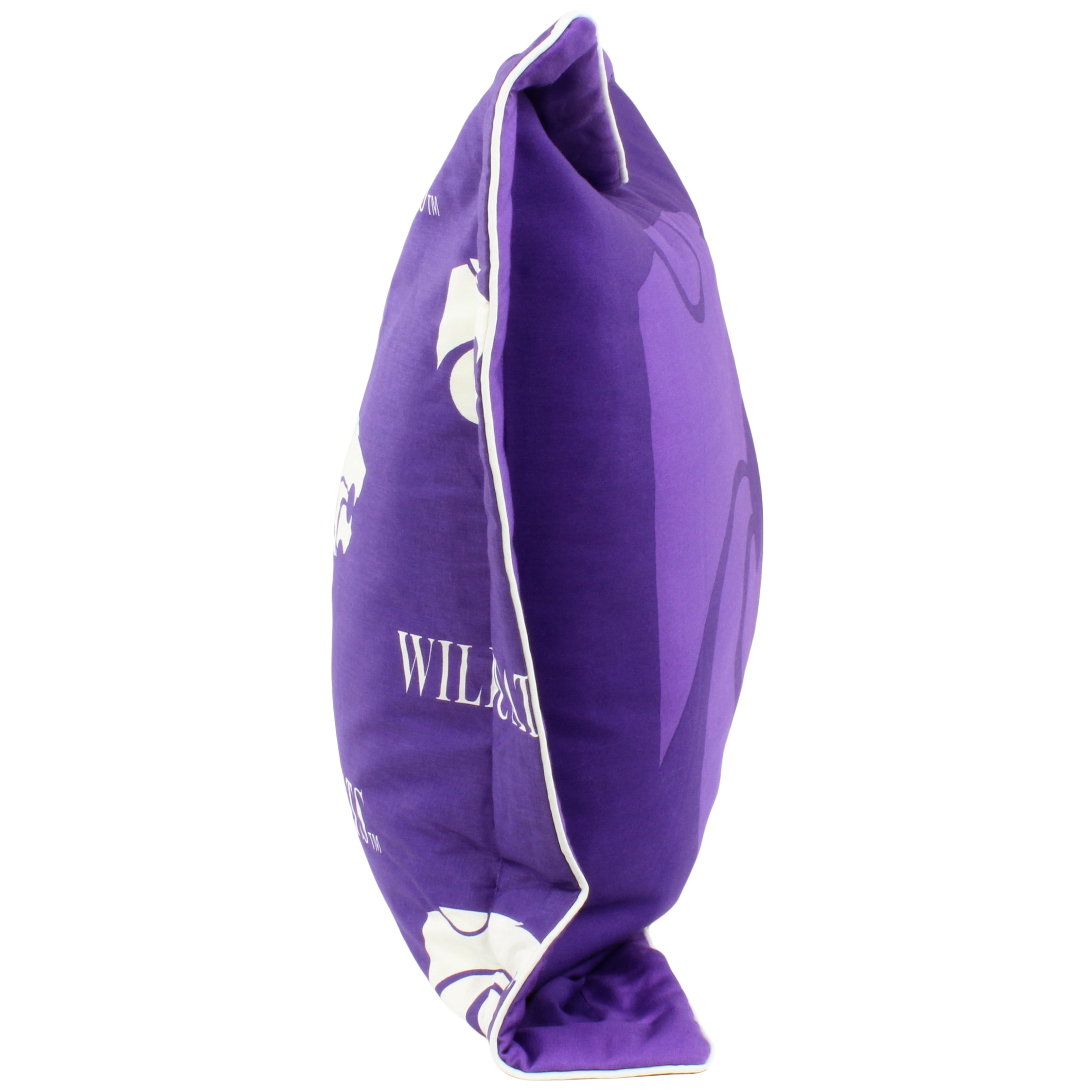 Kansas State Wildcats 3 Pc Reversible Cotton Comforter Set, 1 Comforter, 2 Shams, King