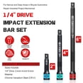 thumbnail image 2 of 3Pcs 1/4 Inch Extension Bar Set, 2 of 4