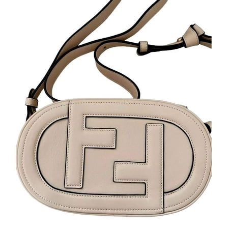 Fendi ‘O’Lock Mini’ Light Rose Pink Calfskin Leather Shoulder and Crossbody Bag New