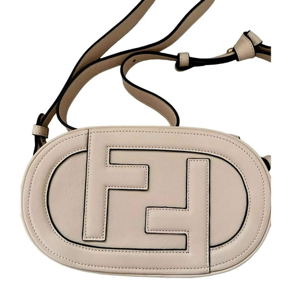 Fendi ‘O’Lock Mini’ Light Rose Pink Calfskin Leather Shoulder and Crossbody Bag New