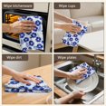 thumbnail image 5 of 4 Pcs Pioneer Flower Floral Print Pattern Funny Kitchen Towels, Microfiber Dish Towels, Kitchen Tea Towels Set 18" X 26", 5 of 6
