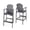 Dark Gray, variant on Outdoor Sofa, Outdoor Wicker and Aluminum 29.5" French Barstools, Set of 2, Navy Blue, Bamboo Print Finish, Navy Blue Patio Furniture,Aluminum,Rattan Outdoor Sectional